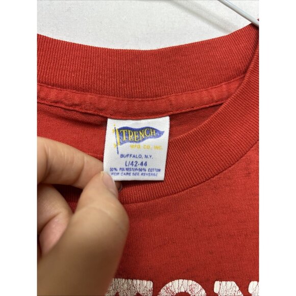 1987 BOSTON RED SOX vintage faded baseball tee t-shirt Size Large Trench MLB - Picture 4 of 10